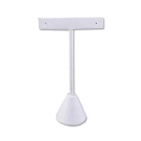 Earring T Bar 4-3/4" White {1}