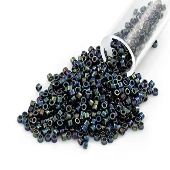Miyuki Delica Seed Bead 11/0 Iris Black {1}