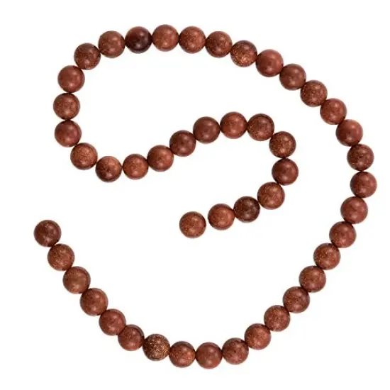 Goldstone - Beads Round 8mm (16" Strand) {1}