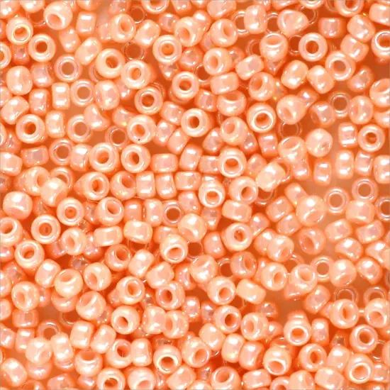 Miyuki Round Rocaille Seed Bead 15/0 Opaque Luster Pink {2}