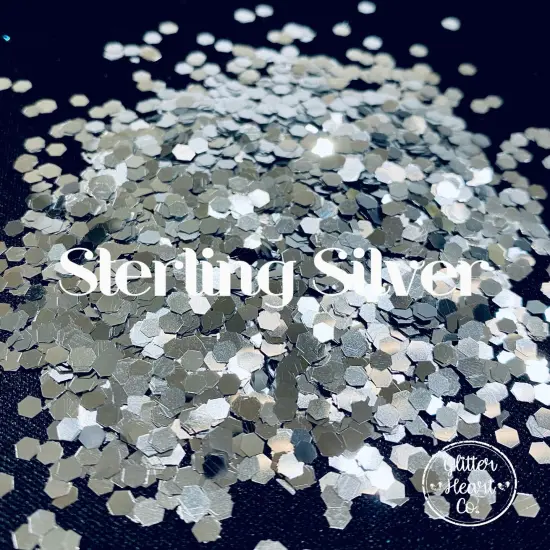 Polyester Glitter - Sterling Silver by Glitter Heart Co.&trade; {2}