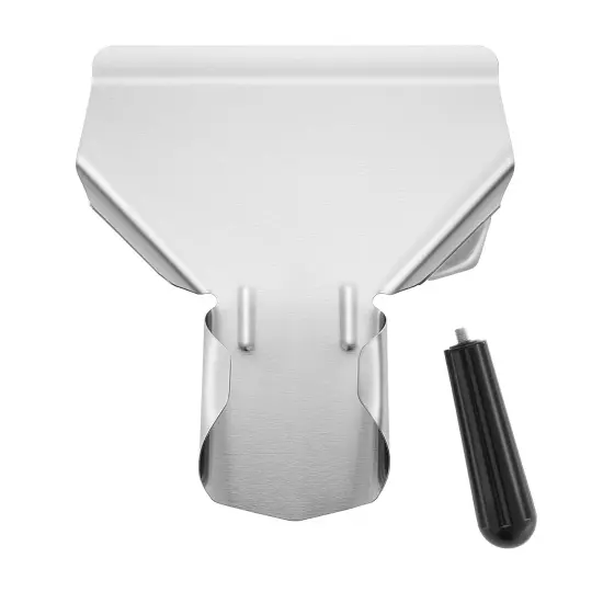 Olde Midway Stainless Steel French Fry Scoop with Right Handle - Commercial Fry Bagger Scooper {2}