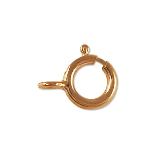 JewelrySupply Spring Ring with Closed Ring 5.5mm Rose Gold Filled {1}