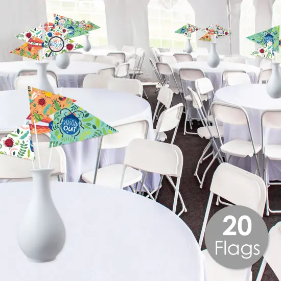 Big Dot of Happiness Buggin' Out - Triangle Bugs Birthday Party Photo Props - Pennant Flag Centerpieces - Set of 20 {3}