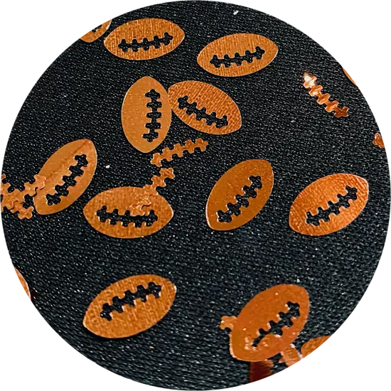 Polyester Glitter - Footballs Glitter Shapes by Glitter Heart Co.&trade; {1}
