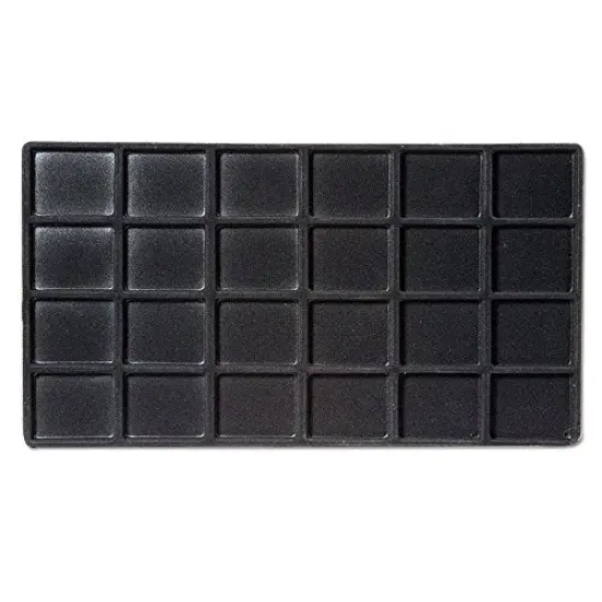 JewelrySupply Flocked Insert Standard Size 4x6 Black {1}