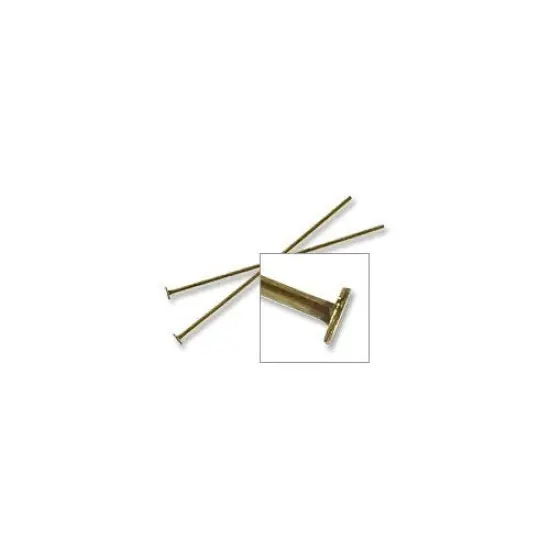 JewelrySupply Head Pin 1.5" 21 Gauge Antique Brass Plated (10-Pcs) {1}