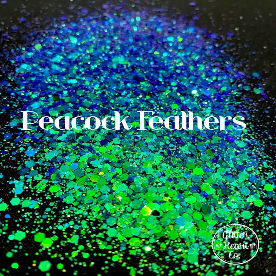 Polyester Glitter - Peacock Feathers by Glitter Heart Co.&trade; {3}