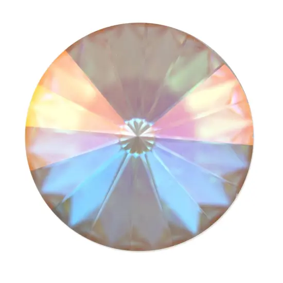 Preciosa Crystal Maxima 18mm Crystal AB Rivoli (Package of 1) {1}