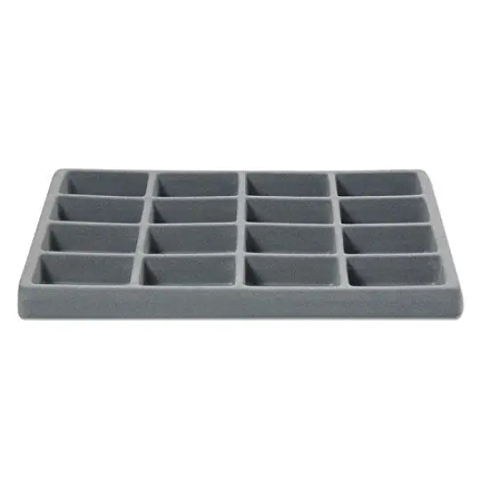 Flocked Insert Half Size 4x4 Grey {2}