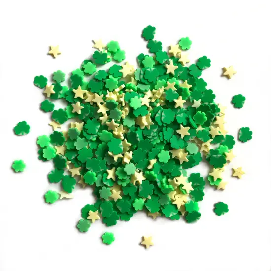 Buttons Galore Sprinkletz Embellishments for Crafts, Tiny Polymer Clay Shapes & Unique Designs - Erin Go Bragh- 3 Pack {3}
