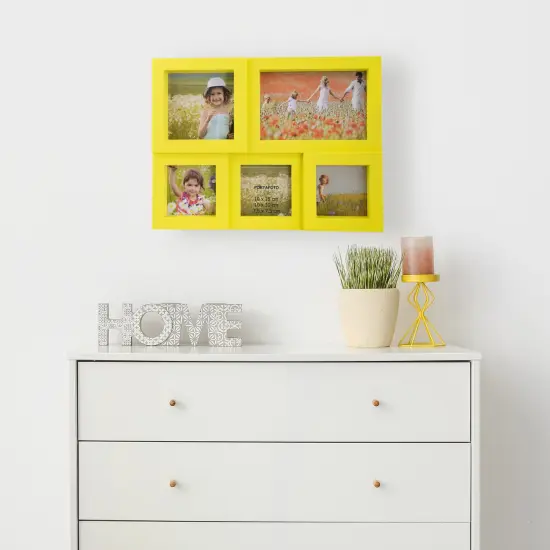 Northlight Yellow Multi-Sized Puzzled Collage Picture Frame {3}
