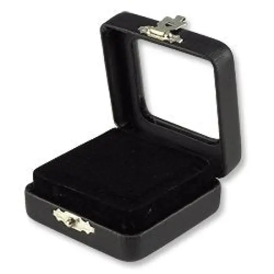 Gemstone Storage Box Display -Gem Box - Glass Top with Clasp {2}