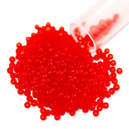 Miyuki Round Rocaille Seed Bead 11/0 Transparent Red {1}