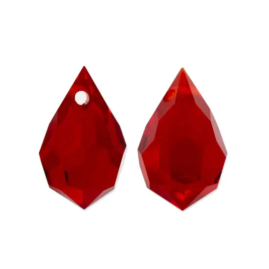 Preciosa Crystal 681 Drop Pendant 10x6mm Light Siam (Package of 5) {1}