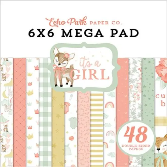 Carta Bella It's A Girl Mega 6x6 Paper Pad {1}