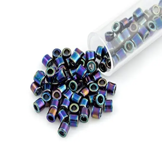 Miyuki Delica Seed Bead 8/0 Iris Black {1}