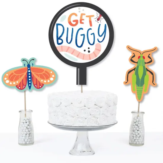 Big Dot of Happiness Buggin' Out - Bugs Birthday Party Centerpiece Sticks - Table Toppers - Set of 15 {4}