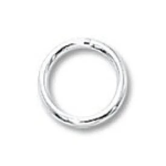JewelrySupply Jump Ring Round Closed 7mm Sterling Silver (1-Pcs) {1}