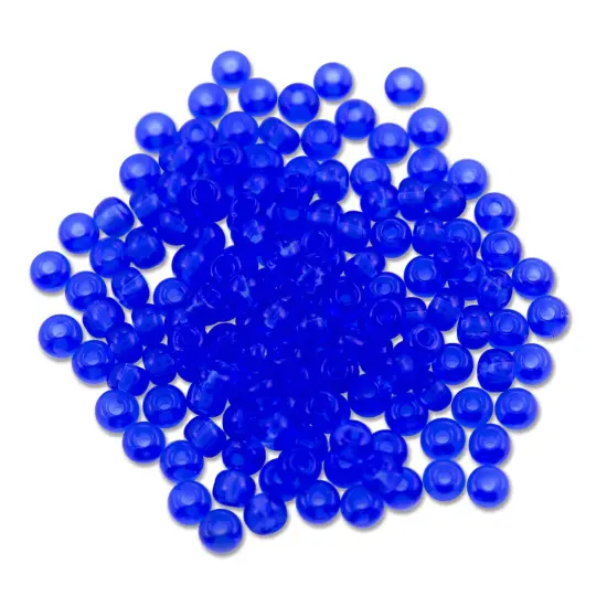 Preciosa Czech Seed Bead 6/0 Transparent Sapphire (10 Grams) {1}