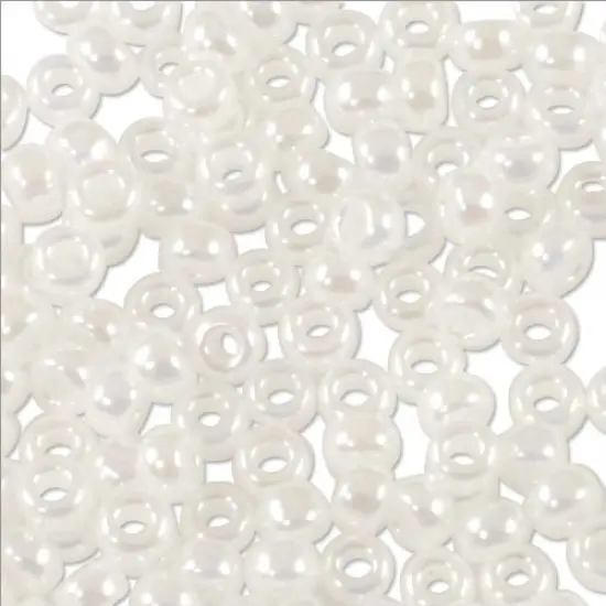 Miyuki Round Rocaille Seed Bead 11/0 Ceylon White {2}