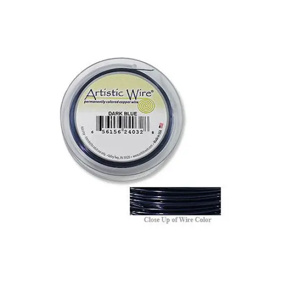 Artistic Wire Jewelry Wire Spools 24 Gauge (20-Yd) Dark Blue {1}