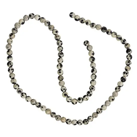 JewelrySupply Dalmation Jasper Round Bead 4mm (16" Strand) {1}