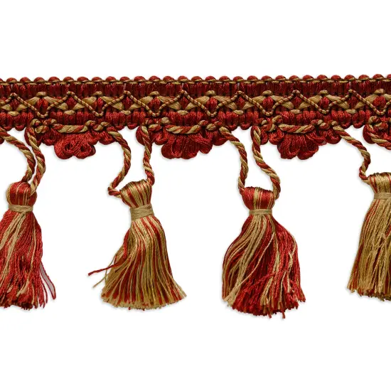 5 yards of Conso Tassel Fringe Trim | 5 yard cut Sage Multi {2}