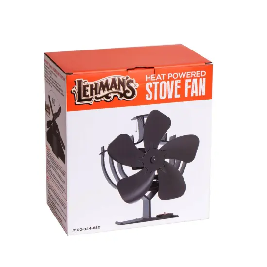Lehman's Heat-Powered Non-Electric Oscillating Stove Fan Quiet Automatic Start {7}