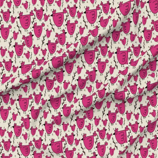 Various Fabrics by the Yard or Fat Quarter Animal Illustrative Barnyard Whimsical Chicken Custom Printed Fabric by Spoonflower {6}
