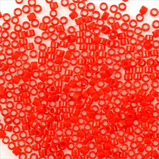 Miyuki Delica Seed Bead 11/0 Opaque Tomato Red {3}