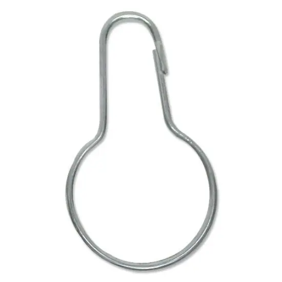 Chain Hooks Silver (Package of 50) Shower Curtain Hooks {2}