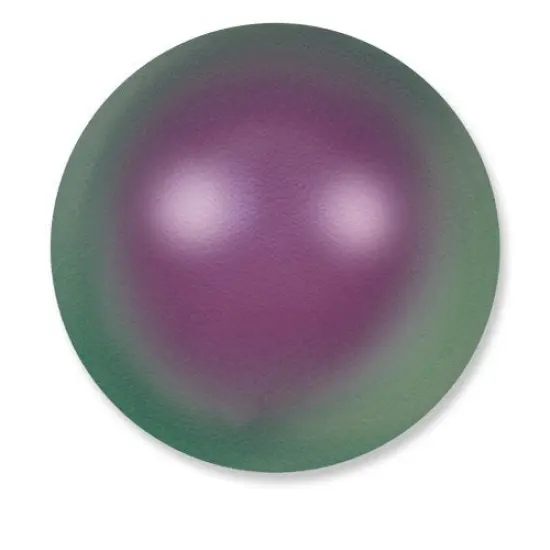 Swarovski Crystal Pearls 5818 6mm Half-Drilled Iridescent Purple (Package of 2) {1}