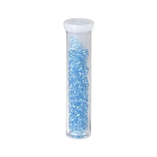 Miyuki Round Rocaille Seed Bead 8/0 Transparent Luster Blue {2}