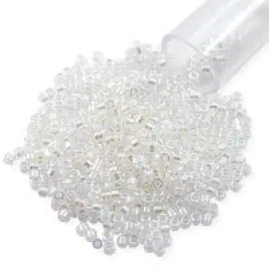 Miyuki Delica Seed Bead 11/0 Transparent Cream AB {4}