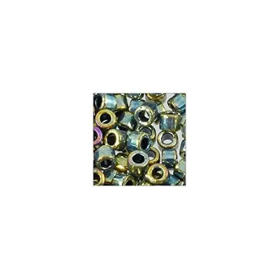 Miyuki Delica Seed Bead 11/0 Metallic Green AB {3}