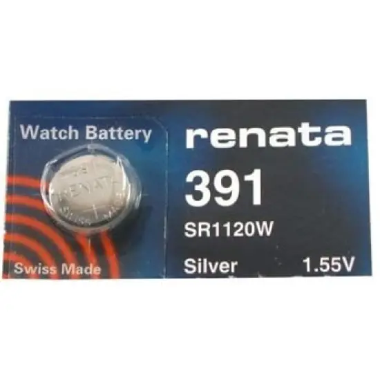 Renata Battery 391 Sr1120W Silver 1.55V Swiss Made {1}