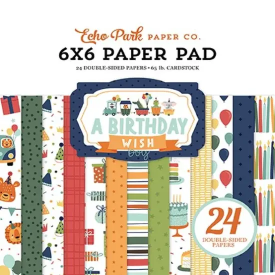 Echo Park A Birthday Wish Boy 6x6 Paper Pad {1}