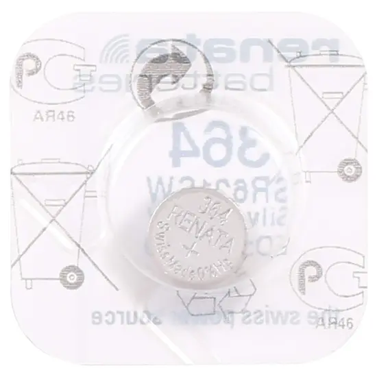 Renata Strip of 10 Genuine Fresh 364 SR621SW Swiss Made Silver 1.55v Batteries {3}