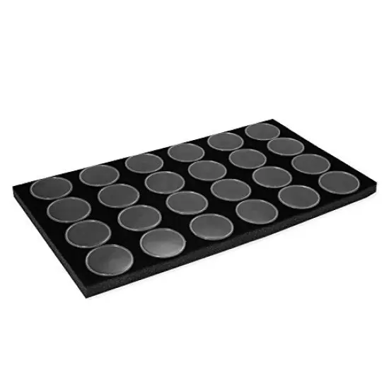Gemstone Black Foam Tray Liner with 24 Cups {1}