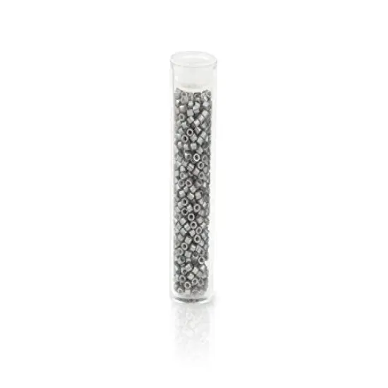 Miyuki Delica Seed Bead 11/0 White Gold Luster Grey AB Opaque {2}