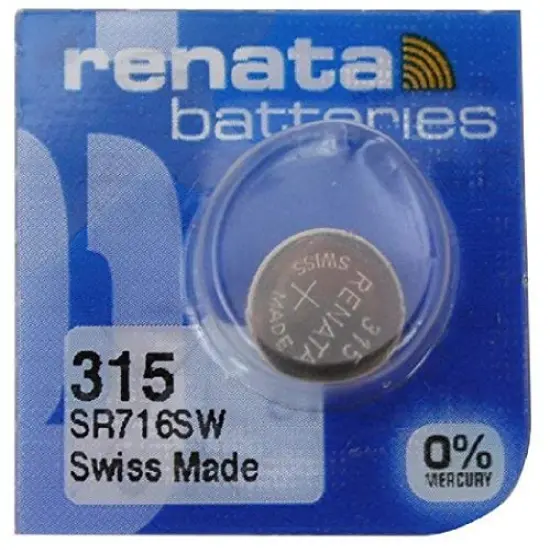 Renata Batteries 315 / SR716SW Silver Oxide Watch Battery (10 Pack) {1}