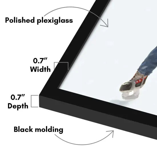 Americanflat Poster Frame - Perfect Frame for Photos and Artwork - Large Picture Frame - Polished Plexiglass - Hanging Hardware with Horizontal and Vertical Display {9}