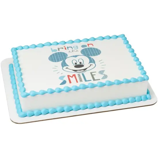 Disney Baby Mickey Edible Cake Topper Image - 1/4 Sheet {1}