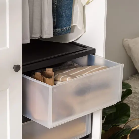 IRIS USA Stackable Modular Plastic Storage Drawers {3}