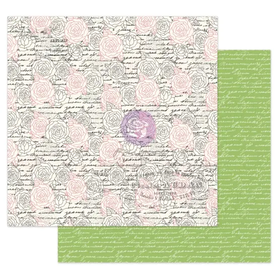 Prima Marketing Inc Julie N Solecito Collection 12x12 Sheet - Flower Wall -, 12"x12" With Foil Detail 655350913410 (10 SHEETS) {1}