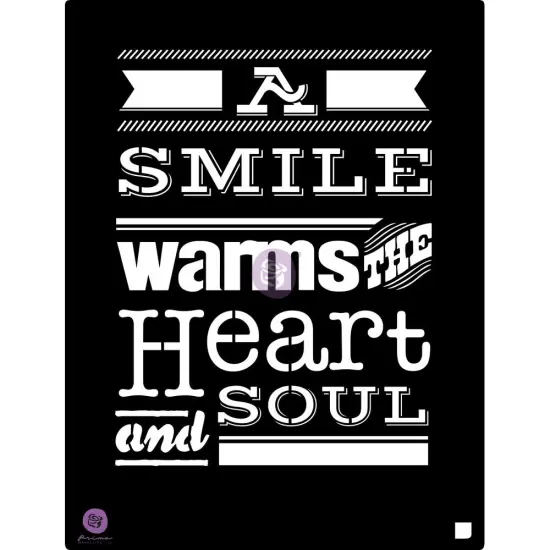 Prima Marketing Inc 9.5x12 Stencil: A Smile. 655350588175 {1}