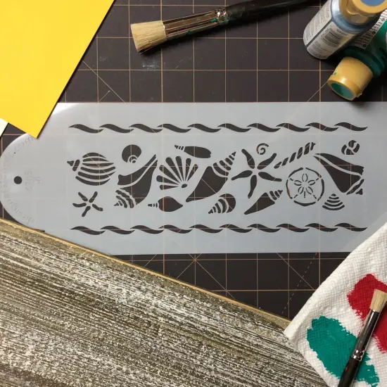Shell Variety Cake Stencil Border | C705 by Designer Stencils | Cake Decorating Tools | {4}