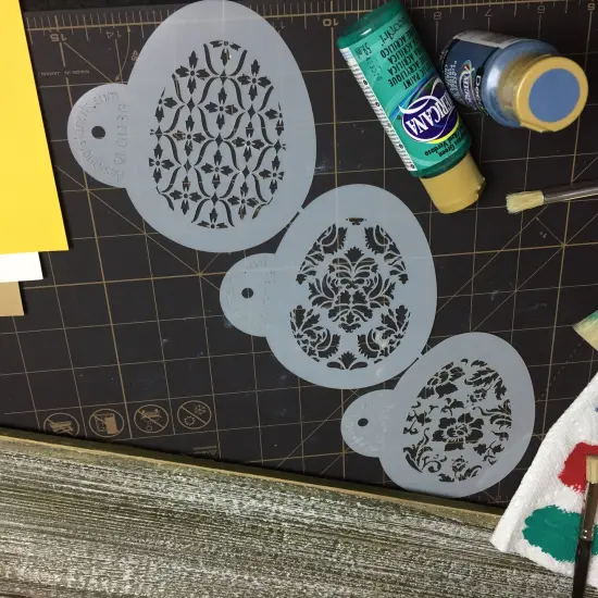 Chic Easter Eggs Cookie Stencil | C813 by Designer Stencils | Cookie Decorating Tools | {5}