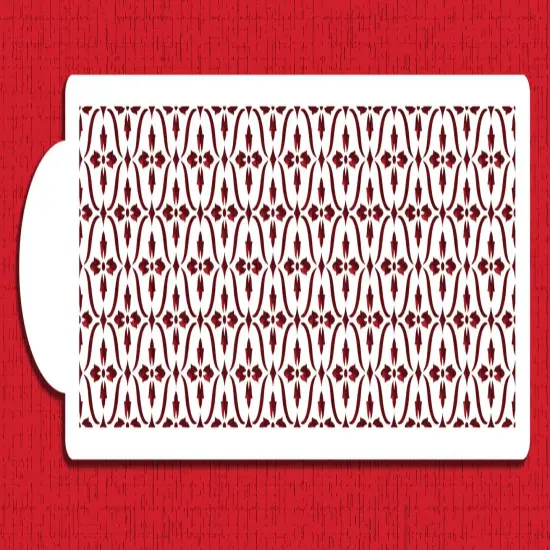 French Medallion Lattice Cake Stencil | C760 by Designer Stencils | Cake Decorating Tools | {3}